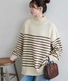 【ディスコート/Discoat】の【WEB限定】パネルボーダーニットプルオーバー 人気、トレンドファッション・服の通販 founy(ファニー) ファッション Fashion レディースファッション Fashion for Women トップス・カットソー Cut & Sew Tops ニット Knit Tops & Sweaters カジュアルプルオーバー・ニットトップス Pullovers & Knit Tops / Casual Pullovers シンプル Simple, Minimal スリット Slit, Slit Detail ハイネック High Neck, Mock Neck ボーダー Border, Stripe 人気 Popular, Best Seller 無地 Plain, Solid Color thumbnail エクリュ|ID: prp329100004749253 ipo3291000000034438655