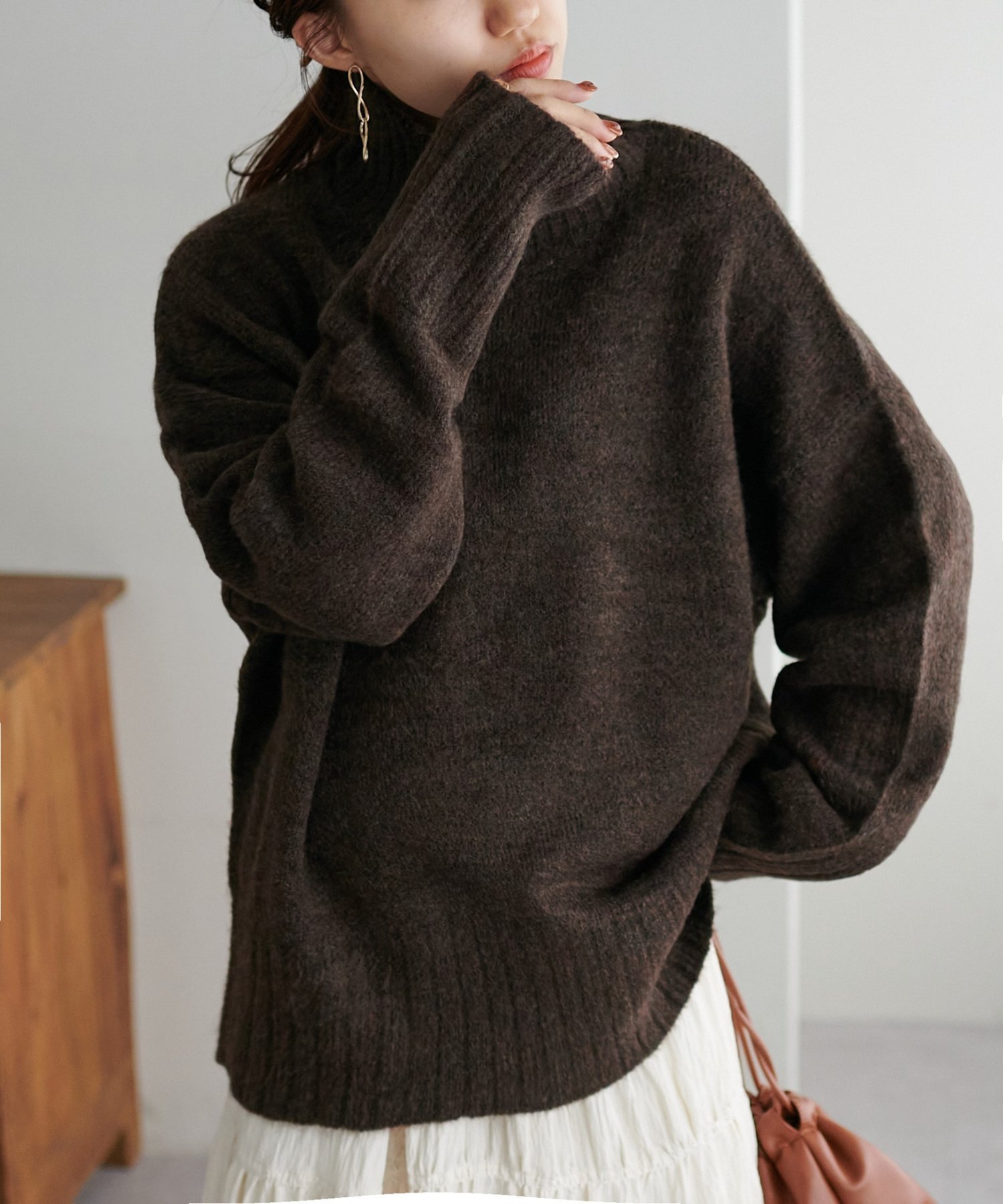 【ディスコート/Discoat】の【新色追加!/WEB限定】ハイネックワイドリブニット インテリア・キッズ・メンズ・レディースファッション・服の通販 founy(ファニー) ファッション Fashion レディースファッション Fashion for Women トップス・カットソー Cut & Sew Tops ニット Knit Tops & Sweaters ハイネック High Neck, Mock Neck フィット Fit, Slim Fit ワイドリブ Wide Rib, Wide Ribbed Knit ブラウン|ID: prp329100004749257 ipo3291000000034471413