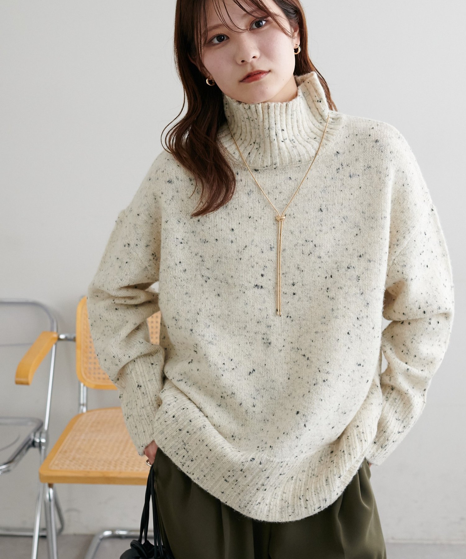 【ディスコート/Discoat】の【新色追加!/WEB限定】ハイネックワイドリブニット 人気、トレンドファッション・服の通販 founy(ファニー) 　ファッション　Fashion　レディースファッション　Fashion for Women　トップス・カットソー　Cut & Sew Tops　ニット　Knit Tops & Sweaters　アクリル　Acrylic Material　スラックス　Slacks, Dress Pants　デニム　Denim, Jeans Material　ネックレス　Necklace, Pendant Necklace　ハイネック　High Neck, Mock Neck　フィット　Fit, Slim Fit　ワイドリブ　Wide Rib, Wide Ribbed Knit　冬　Winter / This Winter　A/W・秋冬　Autumn/Winter　おすすめ　Recommended / Our Picks　エレガント 上品　Elegant　 other-1|ID: prp329100004749257 ipo3291000000034927292