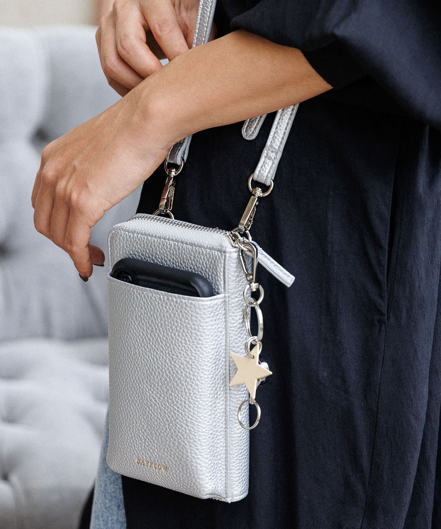 【ベイフロー/BAYFLOW】のスマホとお財布がこれひとつに♪ 多機能キースターミニウォレットショルダー2 人気、トレンドファッション・服の通販 founy(ファニー) 　ファッション　Fashion　レディースファッション　Fashion for Women　ミニ財布・二つ折り財布　Wallets & Card Cases　ウォレット　Wallet　コンパクト　Compact, Small Size　スマホ　Smartphone, Mobile Device　ポケット　Pocket, Pocket Detail　財布　Wallet, Purse　軽量　Lightweight, Ultra Light　 other-1|ID: prp329100004749293 ipo3291000000035014374