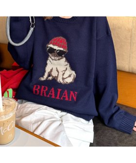 【チャオパニックティピー/CIAOPANIC TYPY】の【ユニセックス】犬アソート柄ロゴジャガードニット 人気、トレンドファッション・服の通販 founy(ファニー) ファッション Fashion レディースファッション Fashion for Women トップス・カットソー Cut & Sew Tops ニット Knit Tops & Sweaters インナー Innerwear ショーツ Shorts, Short Pants シンプル Simple, Minimal スウェット / スエット Sweatshirt, Sweatwear スラックス Slacks, Dress Pants タートルネック Turtleneck, High Neck デニム Denim, Jeans Material リラックス Relax, Relaxed Fit おすすめ Recommended / Our Picks 犬 Dog |ID:prp329100004749311