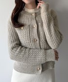 【ジュノア/JUNOAH】のmipiarl ゴールド釦ツイードニットカーディガン 人気、トレンドファッション・服の通販 founy(ファニー) ファッション Fashion レディースファッション Fashion for Women トップス・カットソー Cut & Sew Tops ニット Knit Tops & Sweaters カーディガン・羽織り Layered Style Cardigans thumbnail グレージュ|ID: prp329100004749332 ipo3291000000034342054