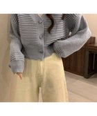 【ミニミニストア/miniministore】のニットカーディガン ショート丈 韓国風 グレー|ID: prp329100004749346 ipo3291000000034342118