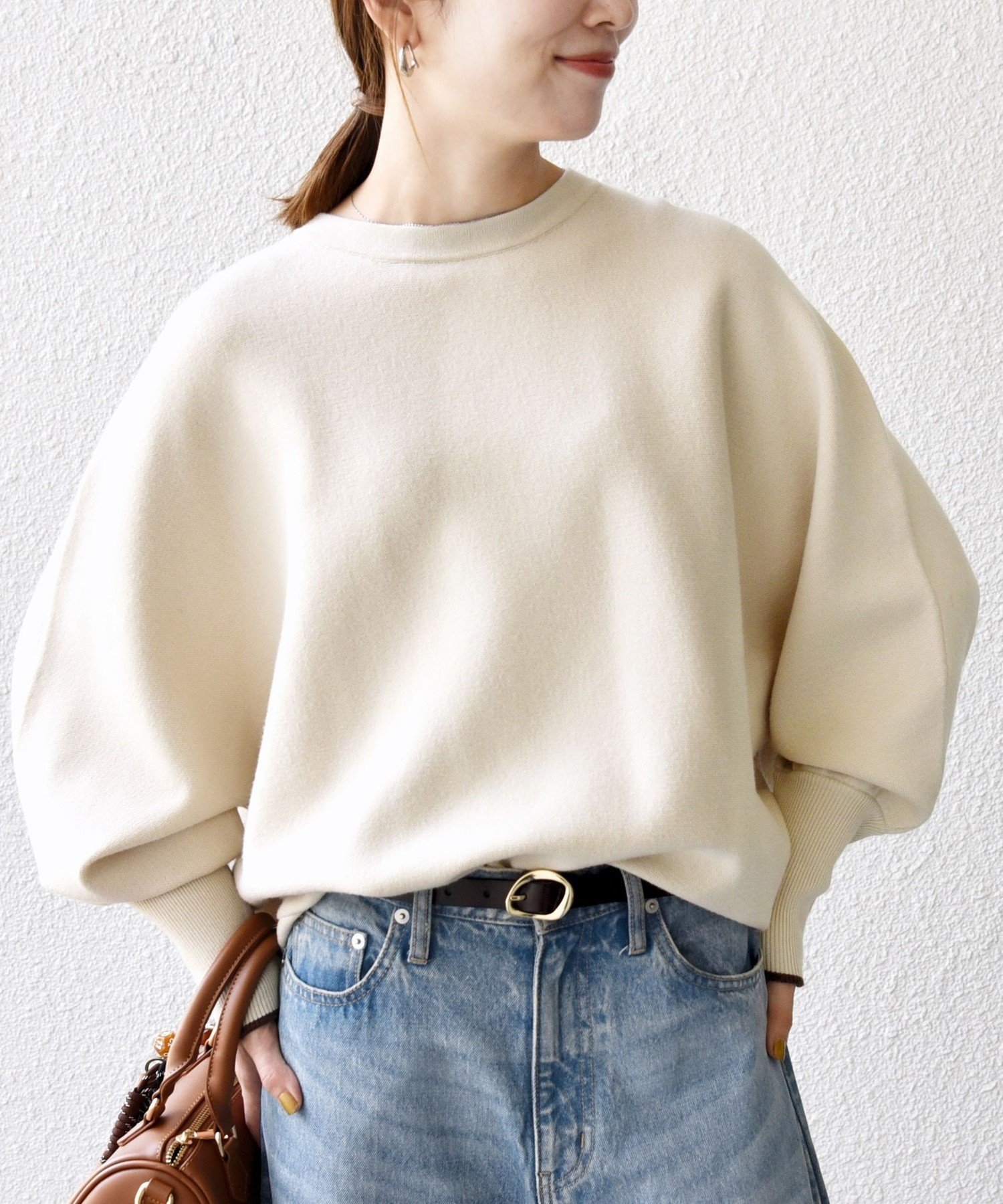 【シップス フォー ウィメン/SHIPS】のSHIPS any 手洗い可能 ダブルフェイス ボリュームスリーブ ニット プルオーバー インテリア・キッズ・メンズ・レディースファッション・服の通販 founy(ファニー) ファッション Fashion レディースファッション Fashion for Women トップス・カットソー Cut & Sew Tops ニット Knit Tops & Sweaters カジュアルプルオーバー・ニットトップス Pullovers & Knit Tops / Casual Pullovers ボリューム袖・フリルスリーブブラウス Voluminous & Ruffle Sleeves / Puffy Sleeve Tops 洗える Machine Washable スウェット / スエット Sweatshirt, Sweatwear スリーブ Sleeve, Long Sleeve / Short Sleeve ダブル Double, Double-Breasted バランス Balance, Style Balance フェイス Face, Facial Design フェミニン Feminine, Girly おすすめ Recommended / Our Picks 2025年 2025 2025-2026秋冬・A/W Autumn/Winter 2025–26 AW25–26 ナチュラル|ID: prp329100004749361 ipo3291000000034504502