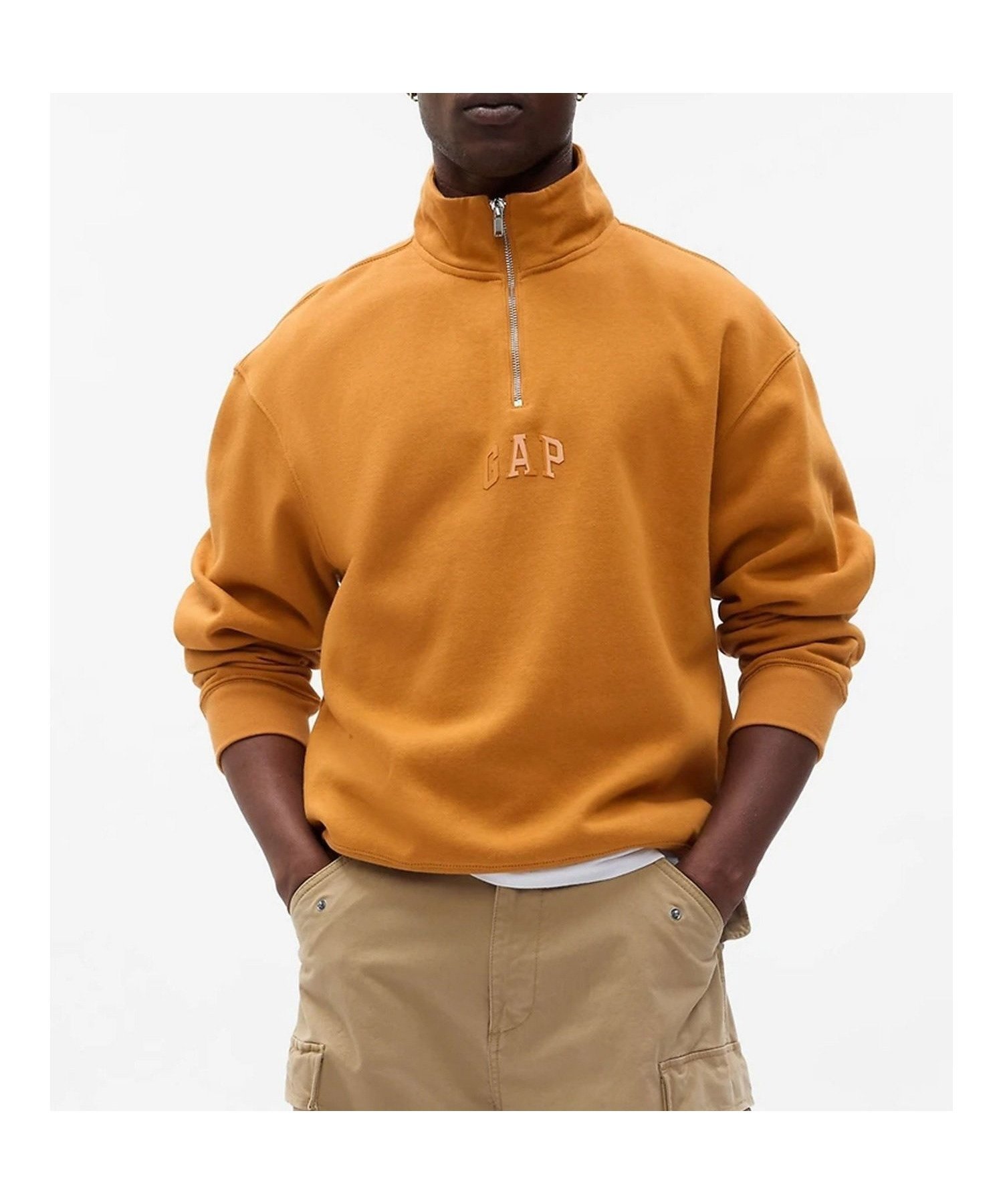 【ギャップ/GAP】のGAP アーチロゴ ハーフジップスウェット・トレーナー(ユニセックス) インテリア・キッズ・メンズ・レディースファッション・服の通販 founy(ファニー)  ファッション Fashion レディースファッション Fashion for Women トップス・カットソー Cut & Sew Tops レディースパーカー・カジュアルフーディー Casual Hoodies & Sweatshirts スウェット・クルーネックトップス Sweatshirts & Crewnecks / Relaxed Fit Sweat Tops ストレート Straight, Straight Cut トレーナー Sweatshirt, Trainer フィット Fit, Slim Fit モックネック Mock Neck, Short Turtleneck リラックス Relax, Relaxed Fit 長袖 Long Sleeve, Full Sleeve TIGERS_EYE_651|ID: prp329100004749368 ipo3291000000034342251