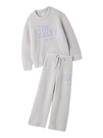 【ジェラート ピケ/gelato pique】のパウダースリーピーロゴジャガードプルオーバー ロングパンツセット インテリア・キッズ・メンズ・レディースファッション・服の通販 founy(ファニー) 　ファッション　Fashion　レディースファッション　Fashion for Women　パンツ　Pants & Trousers　おすすめ　Recommended / Our Picks　ギフト プレゼント　Gift / Present　スマート　Smart, Elegant　セットアップ　Set-Up, Coordinated Outfit　パウダー　Powder, Soft Tone　ボトム　Bottoms, Lower Wear　メンズ　Men's, Menswear　ロング　Long, Long-Length　ワンポイント　One Point, Statement Accent　GRY[006]|ID: prp329100004749375 ipo3291000000034342288