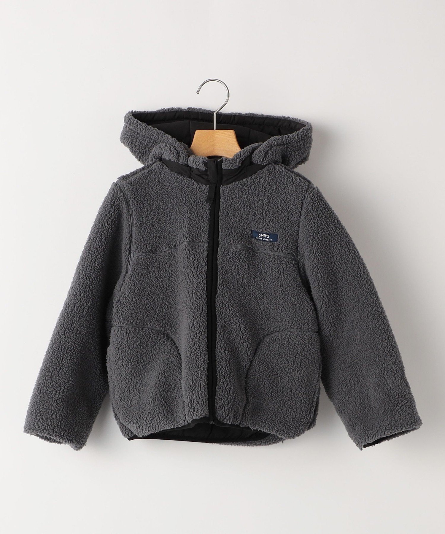 【シップス/SHIPS / KIDS】のSHIPS KIDS 140~160cm/ 洗濯機可能 ボア リバーシブル ジャケット インテリア・キッズ・メンズ・レディースファッション・服の通販 founy(ファニー) 　ファッション　Fashion　キッズファッション　Fashion for Kids　アウター　Coat Outerwear /Kids　アウトドア　Outdoor Clothing　軽量　Lightweight, Ultra Light　ジャケット　Jacket, Outerwear　タフタ　Taffeta, Structured Fabric　ベスト　Vest, Waistcoat　ベーシック　Basic, Essential　ポケット　Pocket, Pocket Detail　リバーシブル　Reversible, Two-Sided　グレー系|ID: prp329100004749397 ipo3291000000034580508