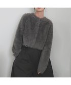 【リアン/Lian】のフェザーニットカーディガン チャコールグレー|ID: prp329100004749406 ipo3291000000034728267