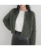 【リアン/Lian】のフェザーニットカーディガン カーキ|ID: prp329100004749406 ipo3291000000034728273