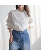 【サマンサモスモス/Samansa Mos2】の【ゆべし*Samansa Mos2】フリルブラウス 人気、トレンドファッション・服の通販 founy(ファニー) ファッション Fashion レディースファッション Fashion for Women トップス・カットソー Cut & Sew Tops シャツ・ブラウス・オフィスカジュアル Elegant Blouses & Button-Ups おすすめ Recommended / Our Picks コラボ Collaboration, Collab シンプル Simple, Minimal フリル Frill, Ruffle 無地 Plain, Solid Color thumbnail オフホワイト|ID: prp329100004749416 ipo3291000000034342549