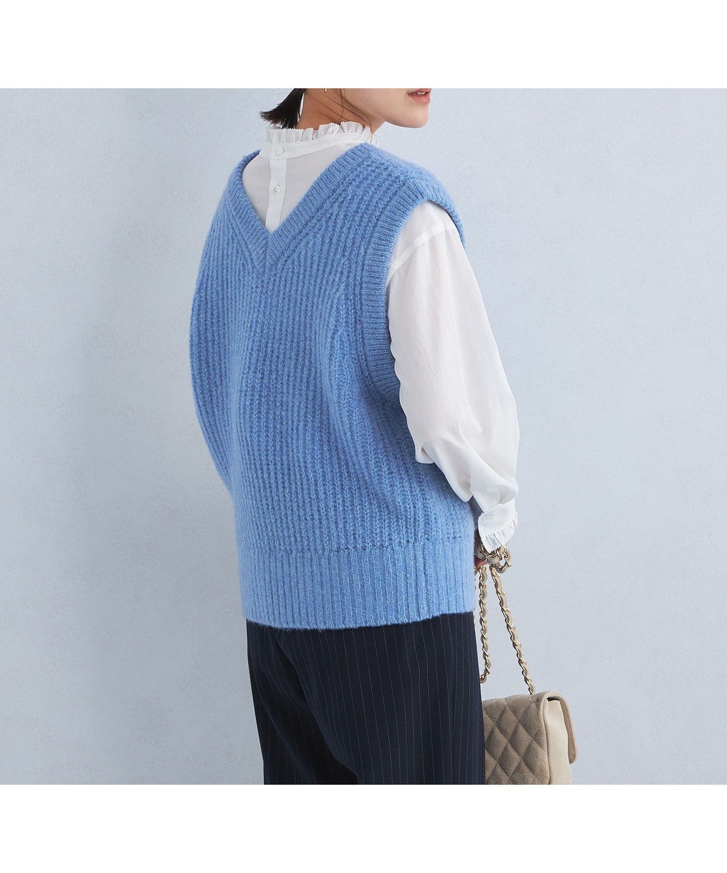 【ユナイテッドアローズ/UNITED ARROWS】のブラッシュド ベスト インテリア・キッズ・メンズ・レディースファッション・服の通販 founy(ファニー)  ファッション Fashion レディースファッション Fashion for Women アウター Coat / Outerwear Collection トップス・カットソー Cut & Sew Tops ベスト&ジレ / 重ね着スタイル Vests & Gilets インナー Innerwear 秋 Autumn シンプル Simple, Minimal ベスト Vest, Waistcoat ロング Long, Long-Length 冬 Winter / This Winter アウトレット Outlet / Clearance LT.BLUE|ID: prp329100004749433 ipo3291000000034342692