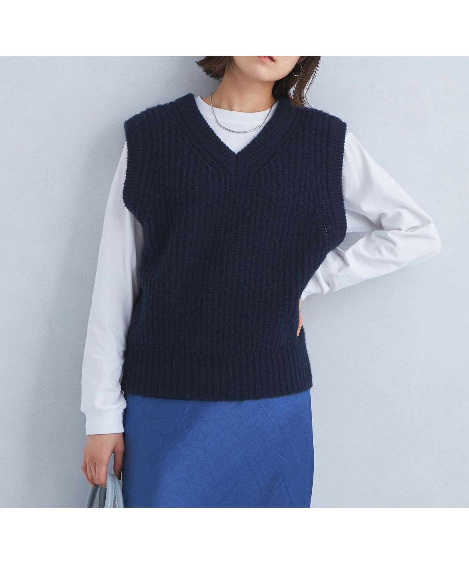 【ユナイテッドアローズ/UNITED ARROWS】のブラッシュド ベスト インテリア・キッズ・メンズ・レディースファッション・服の通販 founy(ファニー)  ファッション Fashion レディースファッション Fashion for Women アウター Coat / Outerwear Collection トップス・カットソー Cut & Sew Tops ベスト&ジレ / 重ね着スタイル Vests & Gilets インナー Innerwear 秋 Autumn シンプル Simple, Minimal ベスト Vest, Waistcoat ロング Long, Long-Length 冬 Winter / This Winter アウトレット Outlet / Clearance NAVY|ID: prp329100004749433 ipo3291000000034342694