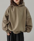 【ラジュール/Lajour】のビッグシルエットフーディープルオーバー 人気、トレンドファッション・服の通販 founy(ファニー) ファッション Fashion レディースファッション Fashion for Women トップス・カットソー Cut & Sew Tops カジュアルプルオーバー・ニットトップス Pullovers & Knit Tops / Casual Pullovers ショルダー Shoulder, Shoulder Strap シンプル Simple, Minimal スウェット / スエット Sweatshirt, Sweatwear ドロップ Drop Shoulder, Dropped Style 防寒 Cold Protection, Winter-Ready thumbnail カーキ|ID: prp329100004749435 ipo3291000000034693030