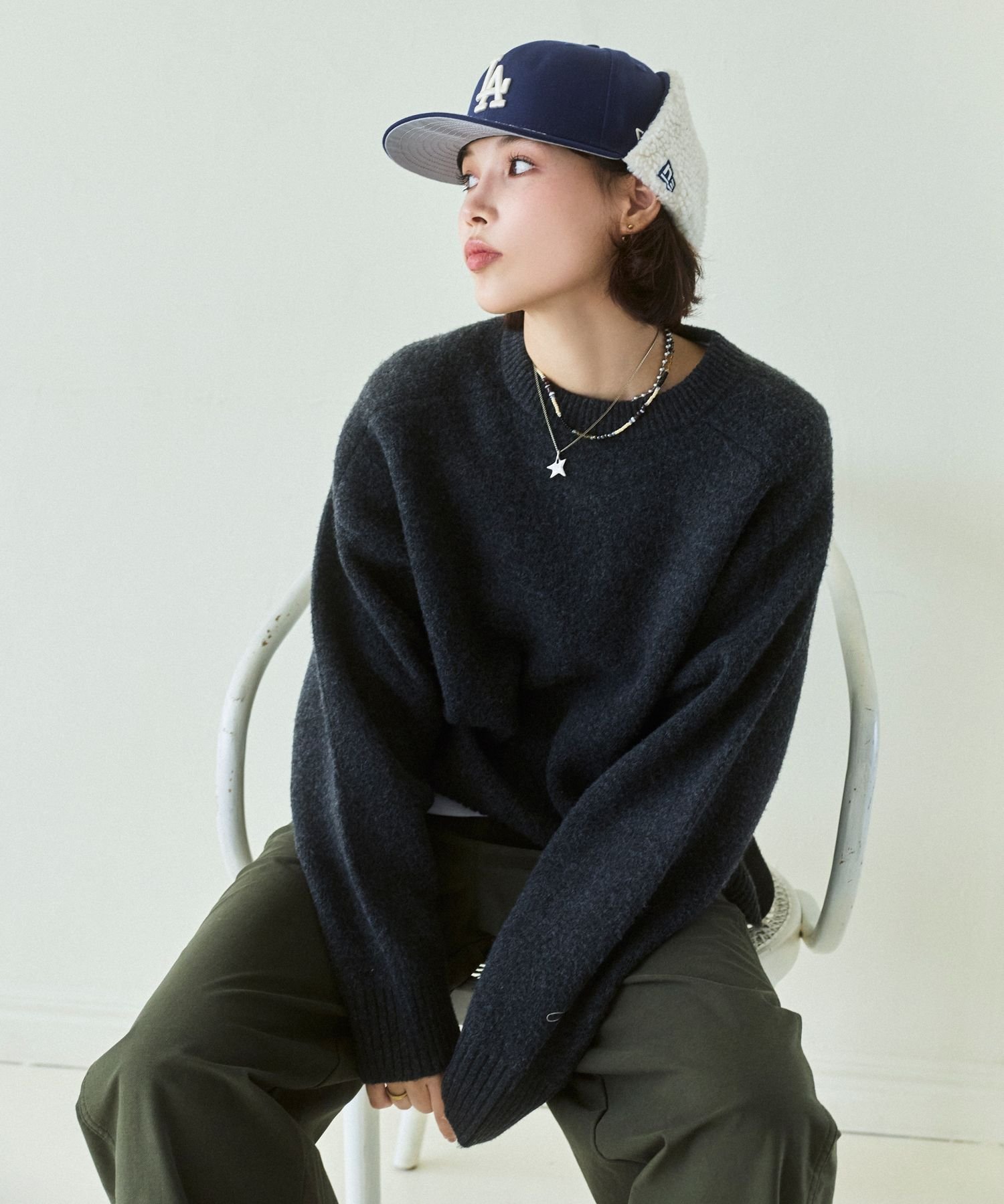 【ベイフロー/BAYFLOW】のコンフォートブークレニットプルオーバー 人気、トレンドファッション・服の通販 founy(ファニー) 　ファッション　Fashion　レディースファッション　Fashion for Women　トップス・カットソー　Cut & Sew Tops　ニット　Knit Tops & Sweaters　カジュアルプルオーバー・ニットトップス　Pullovers & Knit Tops / Casual Pullovers　おすすめ　Recommended / Our Picks　スリット　Slit, Slit Detail　センター　Center, Center Line　バランス　Balance, Style Balance　ワンポイント　One Point, Statement Accent　 other-1|ID: prp329100004749451 ipo3291000000034425410