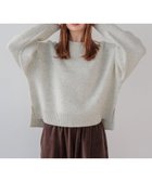 【ベイフロー/BAYFLOW】の≪完売カラー・新色追加 ≫ もっちりした肌触り コンフォートブークレニットプルオーバー 人気、トレンドファッション・服の通販 founy(ファニー) ファッション Fashion レディースファッション Fashion for Women トップス・カットソー Cut & Sew Tops ニット Knit Tops & Sweaters カジュアルプルオーバー・ニットトップス Pullovers & Knit Tops / Casual Pullovers スリット Slit, Slit Detail センター Center, Center Line バランス Balance, Style Balance ワンポイント One Point, Statement Accent おすすめ Recommended / Our Picks thumbnail ネップ10|ID: prp329100004749451 ipo3291000000034861378