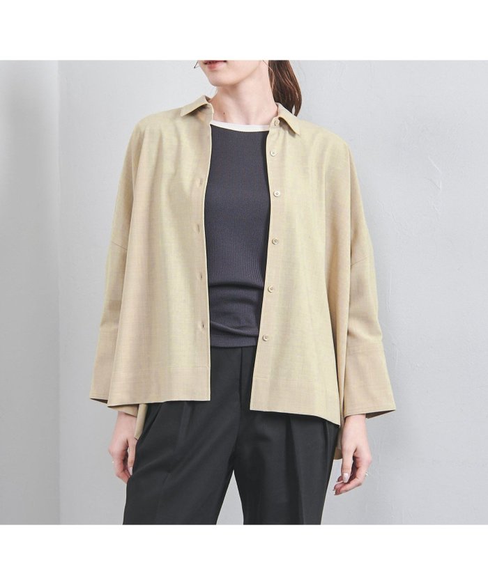 【ユナイテッドアローズ/UNITED ARROWS】のドルマンスリーブ シャツ インテリア・キッズ・メンズ・レディースファッション・服の通販 founy(ファニー) https://founy.com/ ファッション Fashion レディースファッション Fashion for Women トップス・カットソー Cut & Sew Tops シャツ・ブラウス・オフィスカジュアル Elegant Blouses & Button-Ups カフス Cuff Design ジャケット Jacket, Outerwear ストライプ Stripe, Striped Pattern リラックス Relax, Relaxed Fit アウトレット Outlet / Clearance |ID: prp329100004749471 ipo3291000000034342979