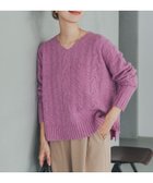 【アーバンリサーチ ドアーズ/URBAN RESEARCH DOORS】のハミルトンウールアラン柄プルオ-バー PURPLE|ID: prp329100004749477 ipo3291000000034776311