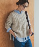 【アーバンリサーチ ドアーズ/URBAN RESEARCH DOORS】のハミルトンウールアラン柄プルオ-バー L/BEG|ID: prp329100004749477 ipo3291000000034936582