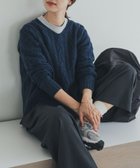 【アーバンリサーチ ドアーズ/URBAN RESEARCH DOORS】のハミルトンウールアラン柄プルオ-バー NAVY|ID: prp329100004749477 ipo3291000000034936583