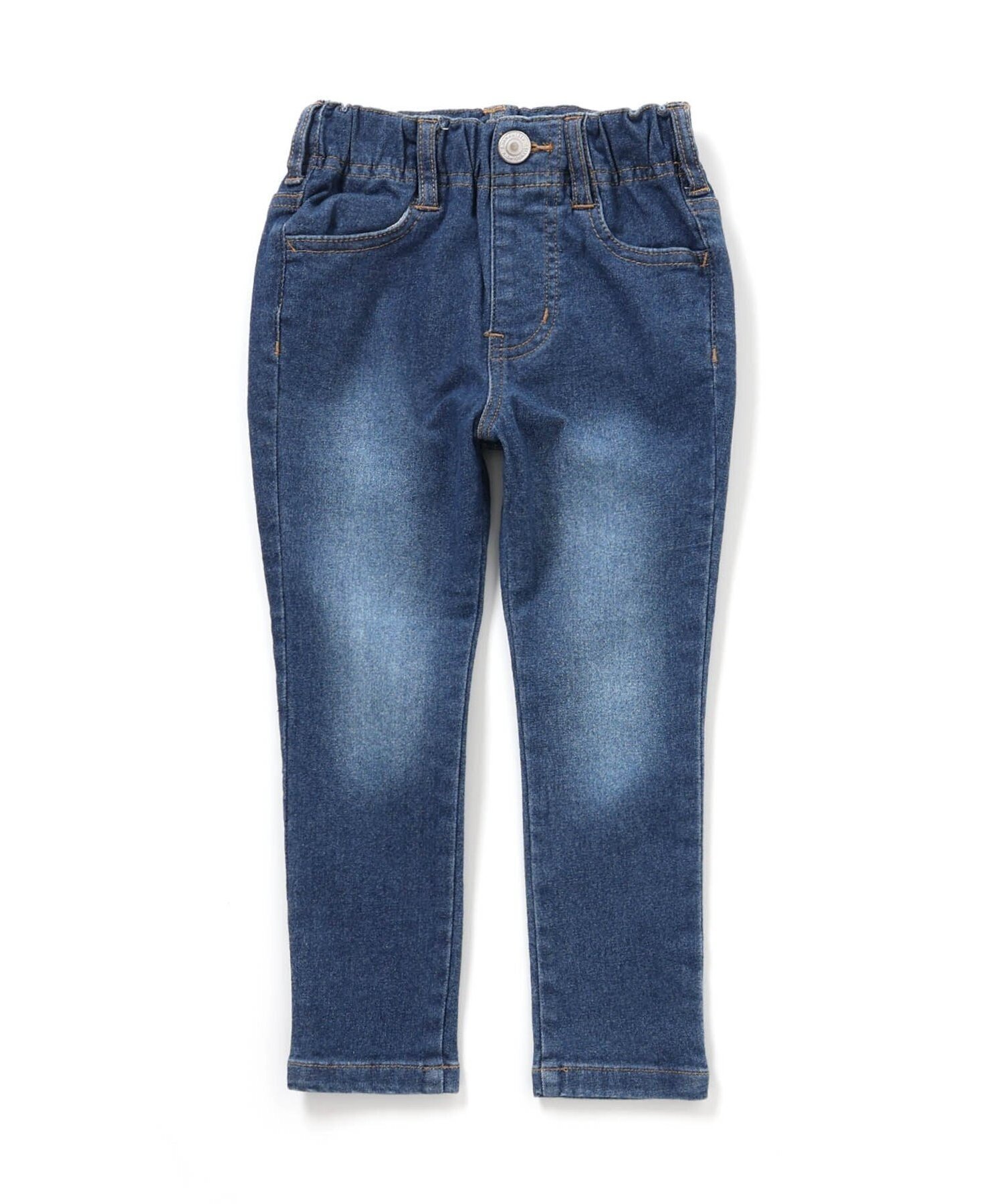 【エフオー オンラインストア/F.O.Online Store / KIDS】のあったからくらくスキニーパンツ 10分丈 インテリア・キッズ・メンズ・レディースファッション・服の通販 founy(ファニー) 　ファッション　Fashion　キッズファッション　Fashion for Kids　ボトムス　Bottoms　おすすめ　Recommended / Our Picks　ブリーチ　Bleach, Washed Finish　ユーズド　Used, Vintage-Look　人気　Popular, Best Seller　ブルー|ID: prp329100004749486 ipo3291000000034343067