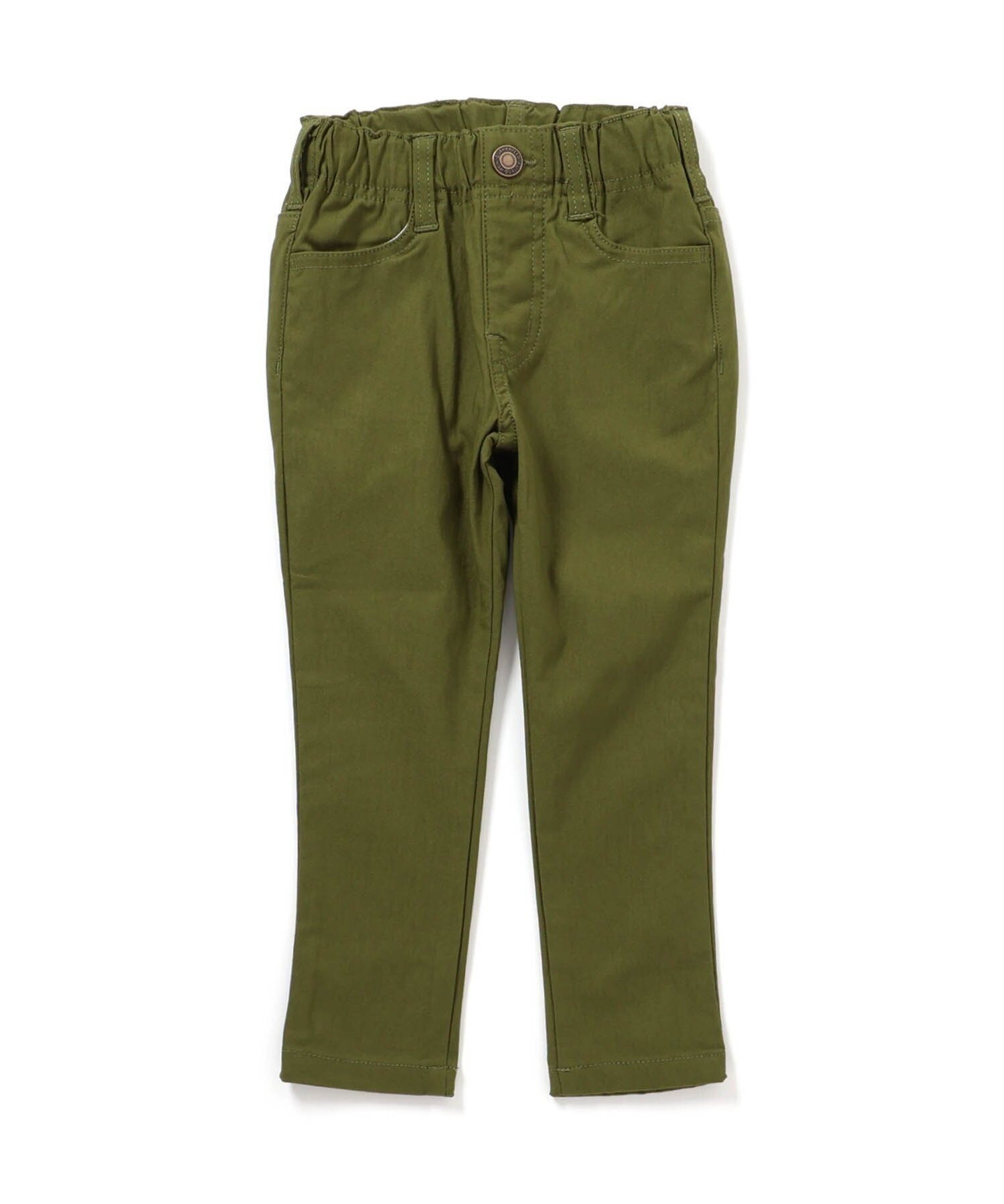 【エフオー オンラインストア/F.O.Online Store / KIDS】のあったからくらくスキニーパンツ 10分丈 インテリア・キッズ・メンズ・レディースファッション・服の通販 founy(ファニー) 　ファッション　Fashion　キッズファッション　Fashion for Kids　ボトムス　Bottoms　おすすめ　Recommended / Our Picks　ブリーチ　Bleach, Washed Finish　ユーズド　Used, Vintage-Look　人気　Popular, Best Seller　カーキ|ID: prp329100004749486 ipo3291000000034343069