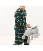 【デビロック/devirock / KIDS】のボーイズ もこもこフリース パジャマ パジャマ 長袖パジャマ ルームウェア 長袖 25AW 003-マルチボーダー-Dフォレスト|ID: prp329100004749491 ipo3291000000034522530