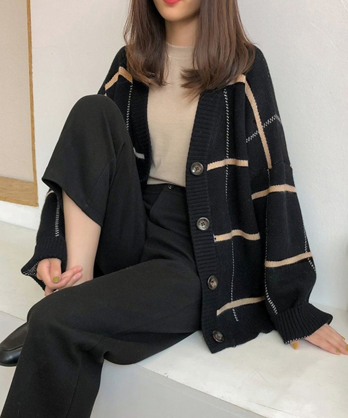 【ミニミニストア/miniministore】のニットカーディガン BIGチェック柄秋冬 インテリア・キッズ・メンズ・レディースファッション・服の通販 founy(ファニー) https://founy.com/ ファッション Fashion レディースファッション Fashion for Women トップス・カットソー Cut & Sew Tops ニット Knit Tops & Sweaters カーディガン・羽織り Layered Style Cardigans アクリル Acrylic Material イエロー Yellow インナー Innerwear オレンジ Orange カーディガン Cardigan, Knitwear ショルダー Shoulder, Shoulder Strap チェック Check, Plaid, Tartan ドロップ Drop Shoulder, Dropped Style フォルム Silhouette, Form A/W・秋冬 Autumn/Winter 長袖 Long Sleeve, Full Sleeve |ID: prp329100004749517 ipo3291000000034343251