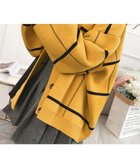 【ミニミニストア/miniministore】のニットカーディガン BIGチェック柄秋冬 オレンジイエロー|ID: prp329100004749517 ipo3291000000034343257