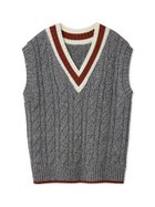 【ミラオーウェン/Mila Owen】のチルデンニットベスト GRY[006]|ID: prp329100004749533 ipo3291000000034542436