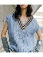 【ミラオーウェン/Mila Owen】のチルデンニットベスト LBLU[081]|ID: prp329100004749533 ipo3291000000034542438