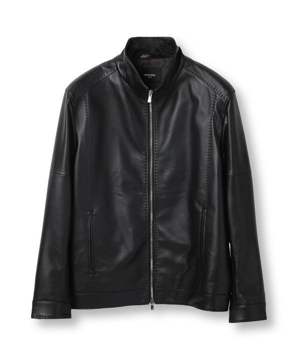 【メンズビギトーキョー/Men's Bigi / MEN】のスタンドカラーシングルライダース レザージャケット インテリア・キッズ・メンズ・レディースファッション・服の通販 founy(ファニー) ファッション Fashion メンズファッション Fashion for Men エレガント 上品 Elegant オイル Body Oil ジャケット Jacket, Outerwear スマート Smart, Elegant 定番 Standard, Basic Item 人気 Popular, Best Seller ポケット Pocket, Pocket Detail メタル Metal, Metal Parts ブラック|ID: prp329100004749559 ipo3291000000034593897