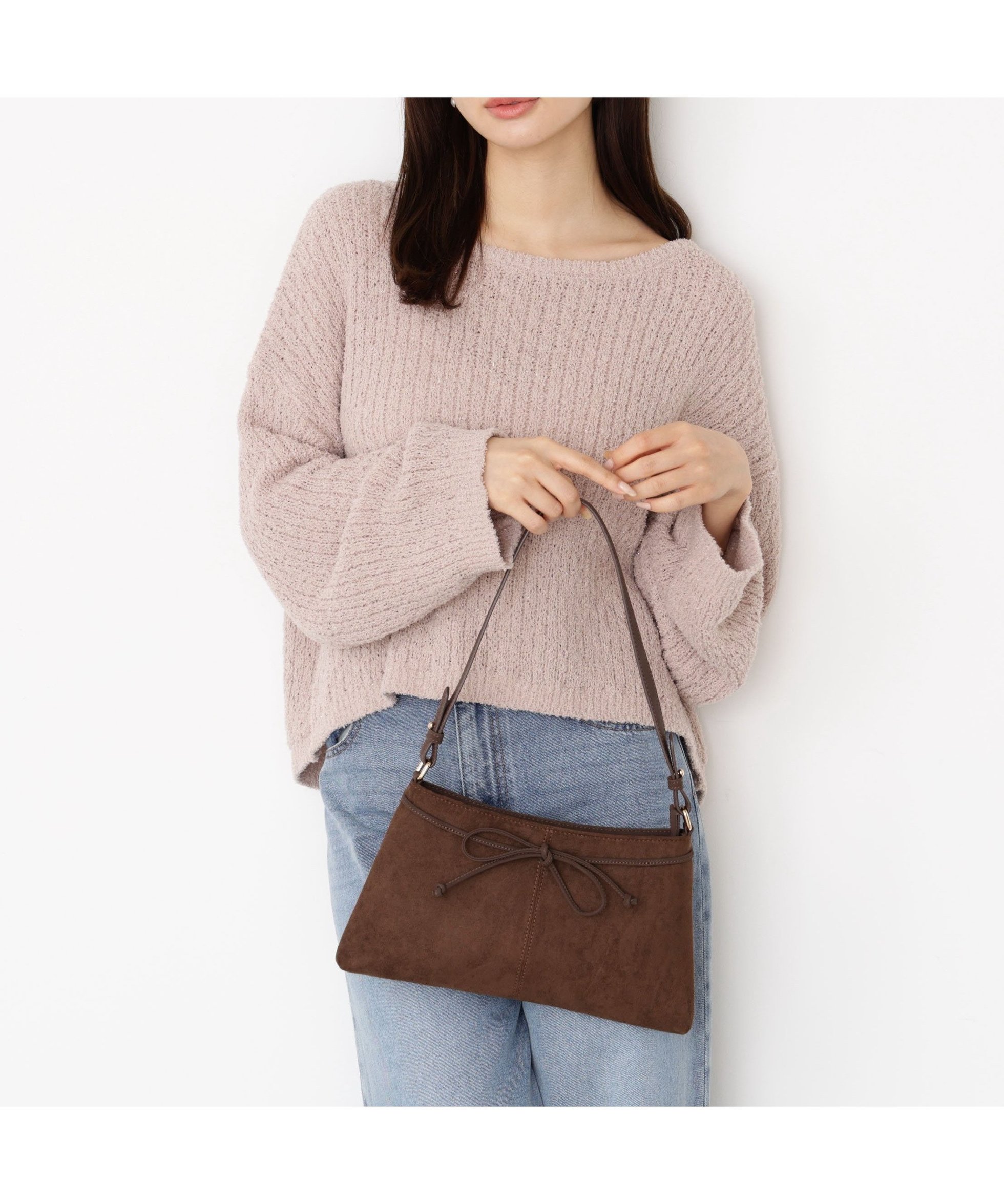 【プロポーション ボディドレッシング/PROPORTION BODY DRESSING】のフィルムモール短丈ニット 25AW インテリア・キッズ・メンズ・レディースファッション・服の通販 founy(ファニー) 　ファッション　Fashion　レディースファッション　Fashion for Women　トップス・カットソー　Cut & Sew Tops　ニット　Knit Tops & Sweaters　2025年　2025　2025-2026秋冬・A/W　Autumn/Winter 2025–26 AW25–26　ベージュ|ID: prp329100004749573 ipo3291000000034650602