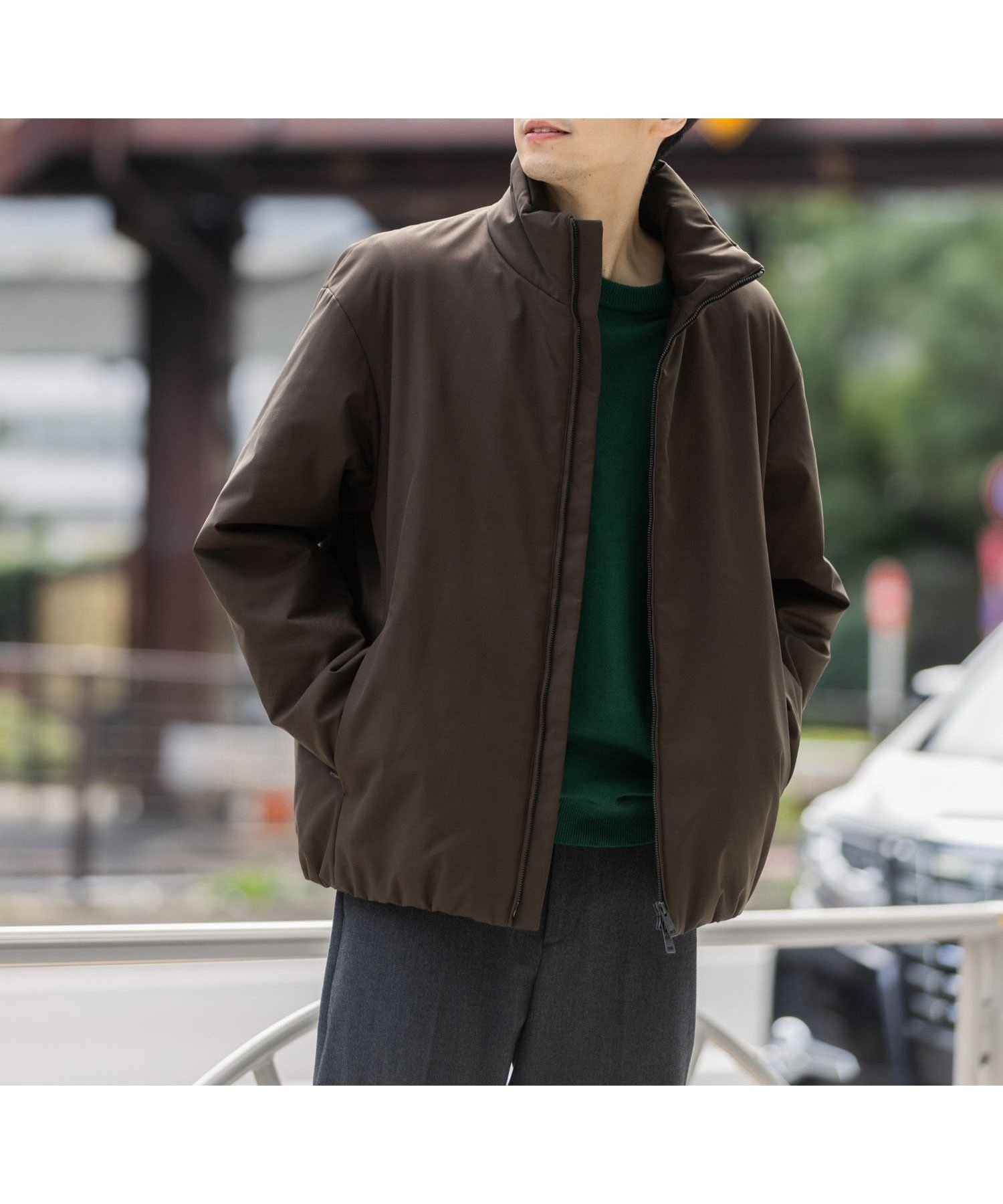 【グローバルワーク/GLOBAL WORK / MEN】のライトウォームスタンドブルゾン/451309 インテリア・キッズ・メンズ・レディースファッション・服の通販 founy(ファニー) ファッション Fashion メンズファッション Fashion for Men 軽量 Lightweight, Ultra Light ショート Short, Short Length スタンド Stand Collar, Upright Stand ブルゾン Blouson, Bomber Jacket ポケット Pocket, Pocket Detail おすすめ Recommended / Our Picks ブラウン58|ID: prp329100004749645 ipo3291000000034890784