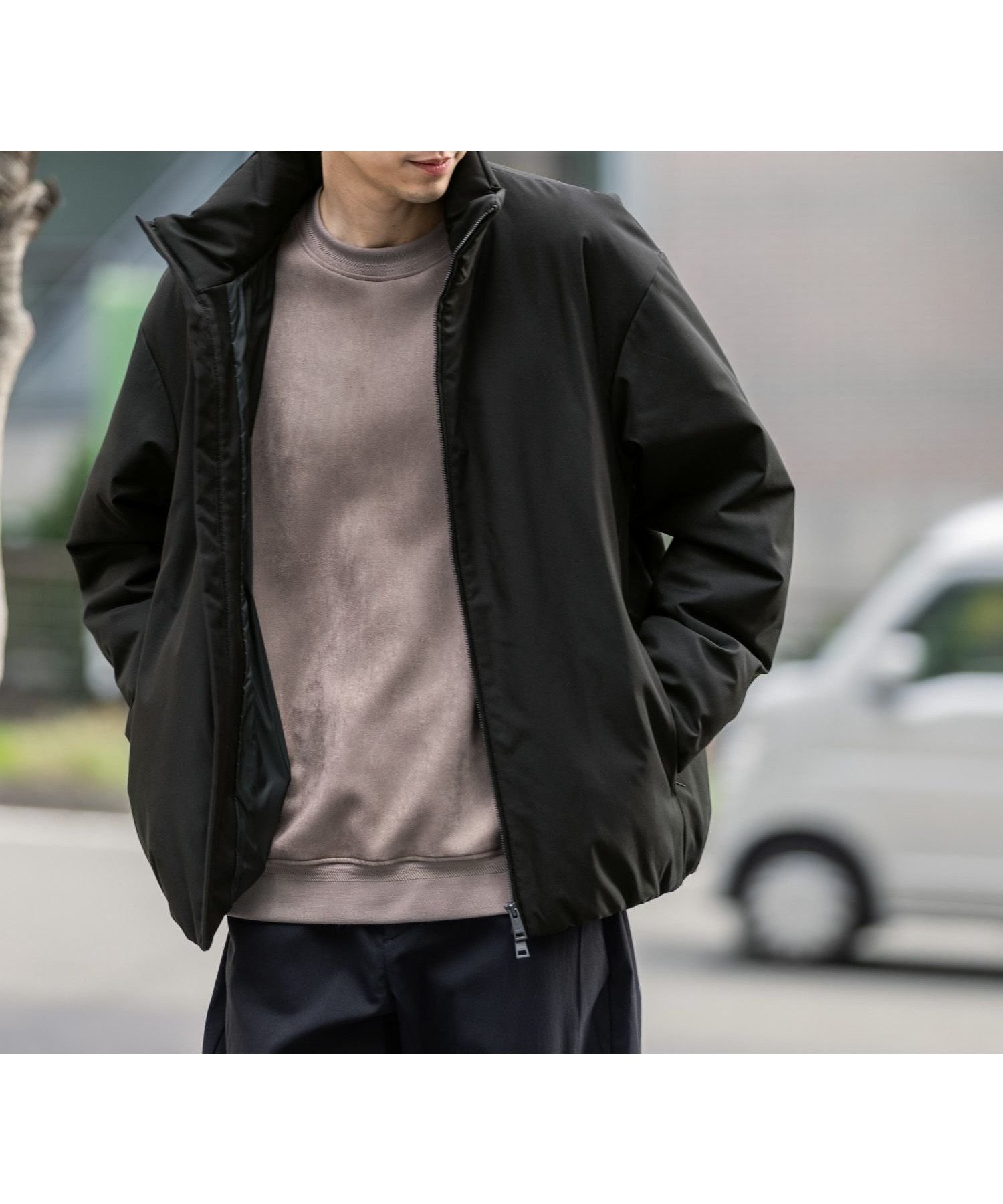 【グローバルワーク/GLOBAL WORK / MEN】のライトウォームスタンドブルゾン/451309 インテリア・キッズ・メンズ・レディースファッション・服の通販 founy(ファニー) ファッション Fashion メンズファッション Fashion for Men 軽量 Lightweight, Ultra Light ショート Short, Short Length スタンド Stand Collar, Upright Stand ブルゾン Blouson, Bomber Jacket ポケット Pocket, Pocket Detail おすすめ Recommended / Our Picks ブラック09|ID: prp329100004749645 ipo3291000000034890785