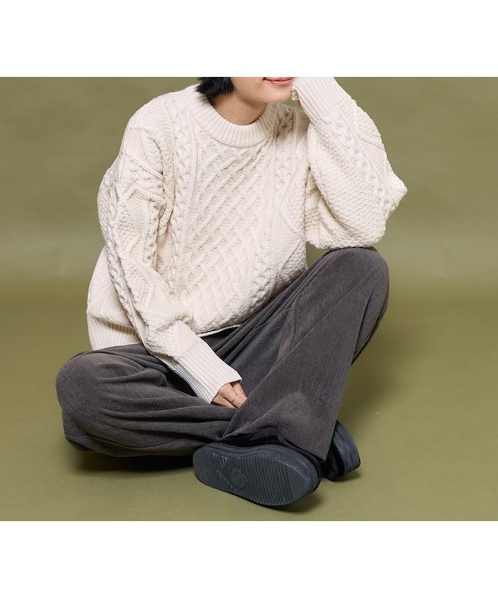 【フリークスストア/FREAK'S STORE】のミックスケーブルクルーネックニット 25AW 人気、トレンドファッション・服の通販 founy(ファニー) 　ファッション　Fashion　レディースファッション　Fashion for Women　トップス・カットソー　Cut & Sew Tops　ニット　Knit Tops & Sweaters　2025年　2025　2025-2026秋冬・A/W　Autumn/Winter 2025–26 AW25–26　冬　Winter / This Winter　おすすめ　Recommended / Our Picks　定番　Standard, Basic Item　A/W・秋冬　Autumn/Winter　 other-1|ID: prp329100004749726 ipo3291000000034623146