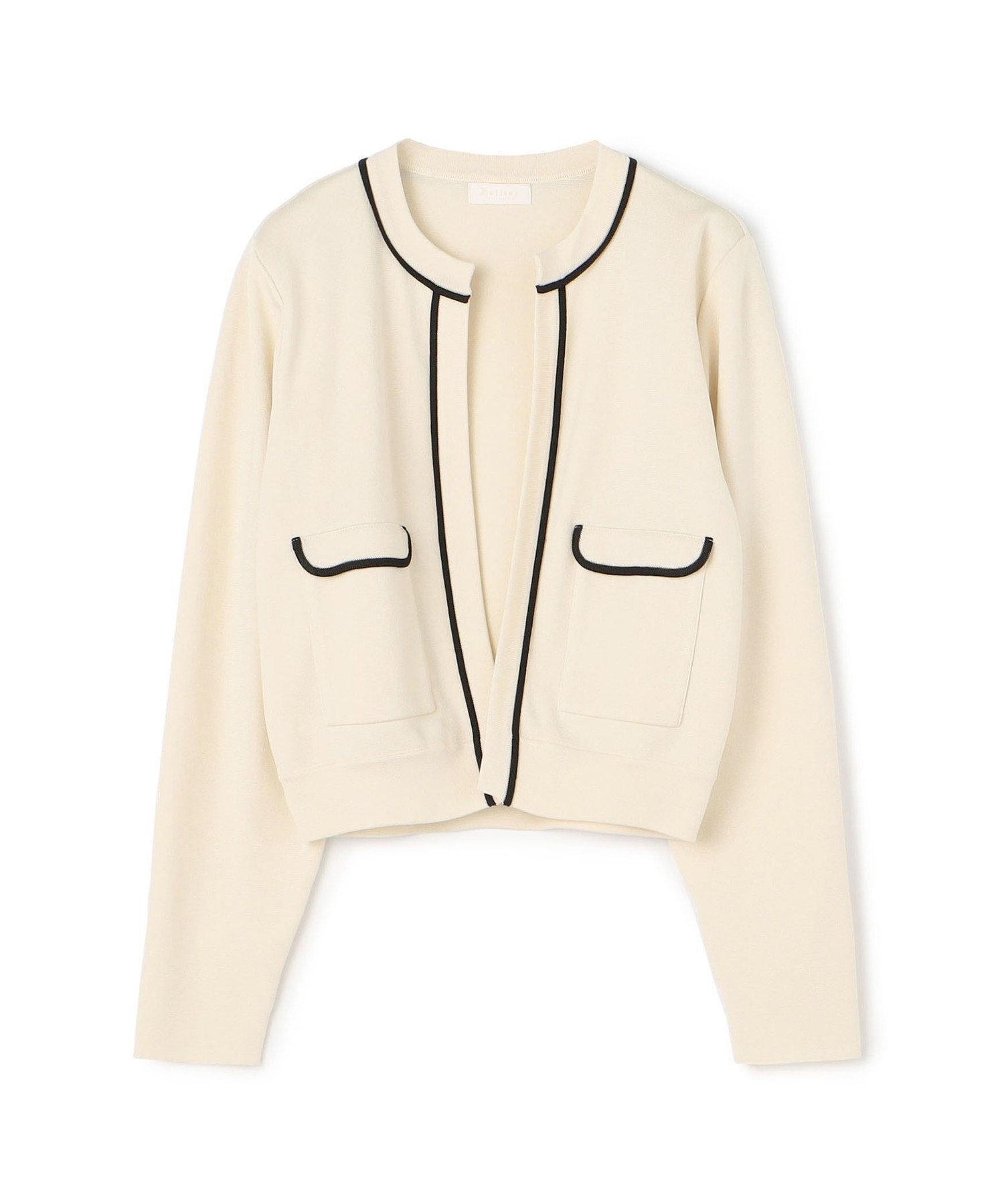 【トゥモローランド/TOMORROWLAND】のミラノリブ クルーネックカーディガン 人気、トレンドファッション・服の通販 founy(ファニー) 　ファッション　Fashion　レディースファッション　Fashion for Women　トップス・カットソー　Cut & Sew Tops　カーディガン・羽織り　Layered Style Cardigans　おすすめ　Recommended / Our Picks　エレガント 上品　Elegant　カーディガン　Cardigan, Knitwear　コンパクト　Compact, Small Size　デニム　Denim, Jeans Material　バランス　Balance, Style Balance　フォルム　Silhouette, Form　ブルゾン　Blouson, Bomber Jacket　ポケット　Pocket, Pocket Detail　ミラノリブ　Milano Rib, Milano Stitch　 other-1|ID: prp329100004749755 ipo3291000000034470315