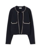 【トゥモローランド/TOMORROWLAND】のミラノリブ クルーネックカーディガン 69 ネイビー|ID: prp329100004749755 ipo3291000000034470317