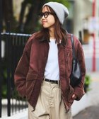 【フリークスストア/FREAK'S STORE】の襟コーデュロイ切り替え コットンナイロンブルゾン 25AW ワインレッド|ID: prp329100004749784 ipo3291000000035010839