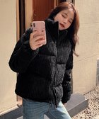 【ミニミニストア/miniministore】のコーデュロイ 中綿ジャケット ショート丈 ブラック|ID: prp329100004749816 ipo3291000000034345020