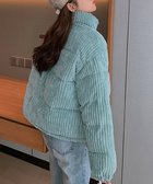 【ミニミニストア/miniministore】のコーデュロイ 中綿ジャケット ショート丈 ブルー|ID: prp329100004749816 ipo3291000000034345021