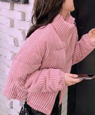 【ミニミニストア/miniministore】のコーデュロイ 中綿ジャケット ショート丈 ピンク|ID: prp329100004749816 ipo3291000000034345023