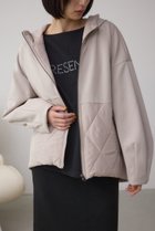 【アズール バイ マウジー/AZUL by moussy】のダンボールドッキングジップパーカー 人気、トレンドファッション・服の通販 founy(ファニー) ファッション Fashion レディースファッション Fashion for Women トップス・カットソー Cut & Sew Tops レディースパーカー・カジュアルフーディー Casual Hoodies & Sweatshirts アンティーク Antique-Inspired キルティング Quilted, Quilting シルバー Silver, Metallic Silver スタイリッシュ Stylish, Fashionable ダウン Down, Puffer リラックス Relax, Relaxed Fit エレガント 上品 Elegant 切替 Switching, Contrast Panel thumbnail GREIGE|ID: prp329100004749842 ipo3291000000034641446