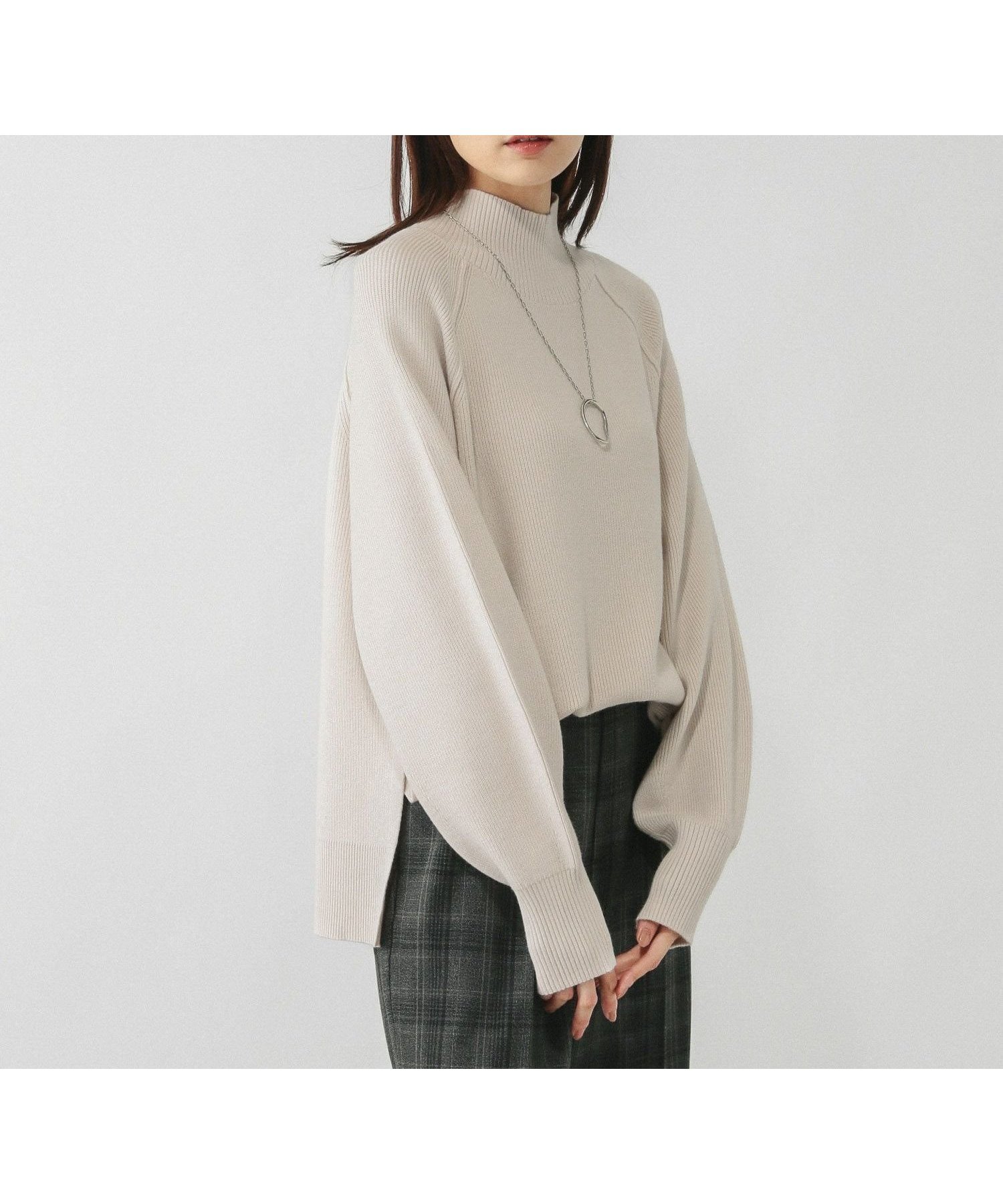 【グローバルワーク/GLOBAL WORK】のメルティハイネックアゼプルオーバー/581157 インテリア・キッズ・メンズ・レディースファッション・服の通販 founy(ファニー) ファッション Fashion レディースファッション Fashion for Women トップス・カットソー Cut & Sew Tops カジュアルプルオーバー・ニットトップス Pullovers & Knit Tops / Casual Pullovers おすすめ Recommended / Our Picks スリット Slit, Slit Detail ハイネック High Neck, Mock Neck ボトム Bottoms, Lower Wear リラックス Relax, Relaxed Fit エレガント 上品 Elegant パールグレージュ06|ID: prp329100004749871 ipo3291000000034472292