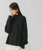 【グローバルワーク/GLOBAL WORK】のメルティハイネックアゼプルオーバー/581157 人気、トレンドファッション・服の通販 founy(ファニー) ファッション Fashion レディースファッション Fashion for Women トップス・カットソー Cut & Sew Tops カジュアルプルオーバー・ニットトップス Pullovers & Knit Tops / Casual Pullovers おすすめ Recommended / Our Picks スリット Slit, Slit Detail ハイネック High Neck, Mock Neck ボトム Bottoms, Lower Wear リラックス Relax, Relaxed Fit エレガント 上品 Elegant thumbnail ブラック09|ID: prp329100004749871 ipo3291000000034472293
