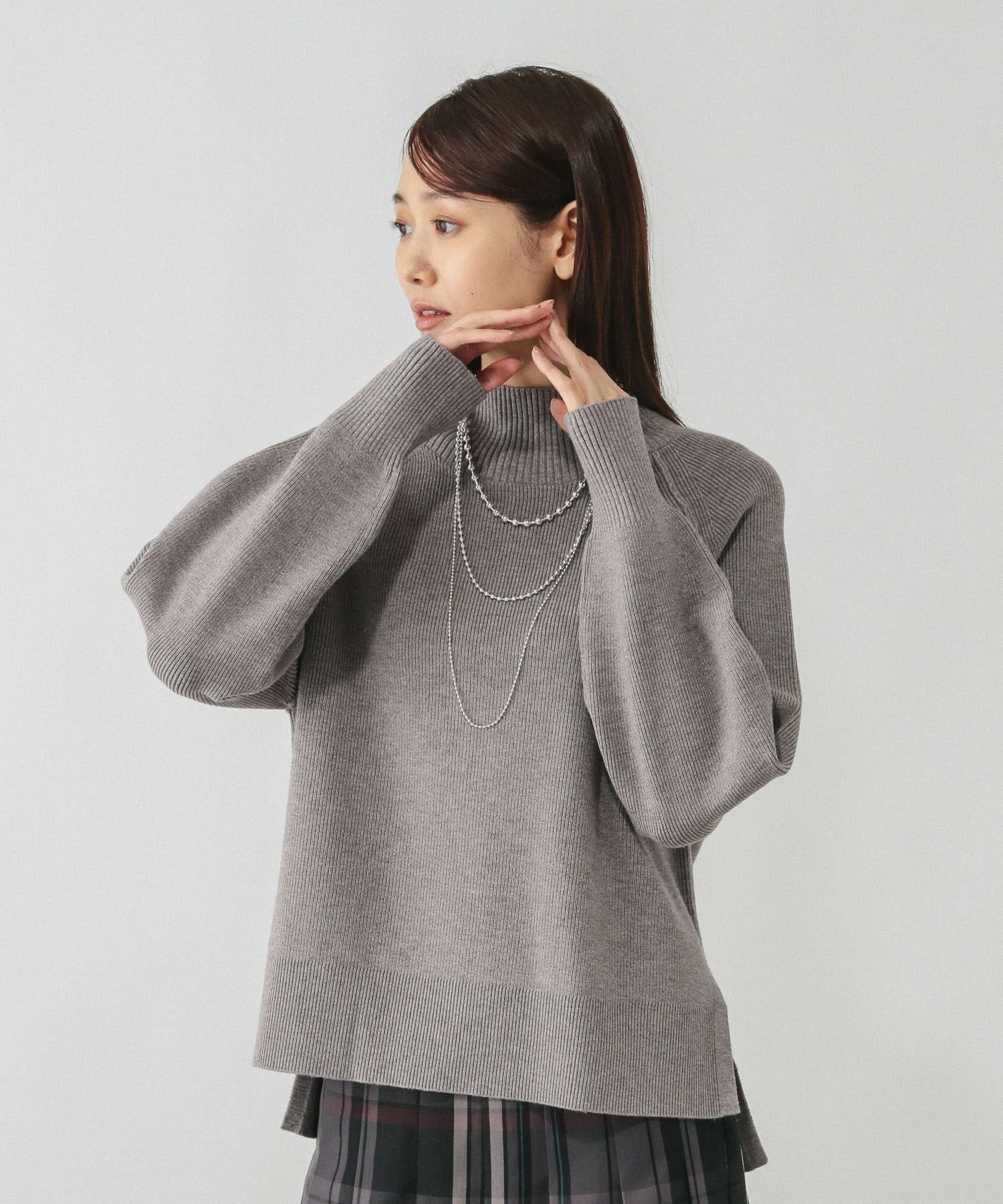 【グローバルワーク/GLOBAL WORK】のメルティハイネックアゼプルオーバー/581157 インテリア・キッズ・メンズ・レディースファッション・服の通販 founy(ファニー) ファッション Fashion レディースファッション Fashion for Women トップス・カットソー Cut & Sew Tops カジュアルプルオーバー・ニットトップス Pullovers & Knit Tops / Casual Pullovers おすすめ Recommended / Our Picks スリット Slit, Slit Detail ハイネック High Neck, Mock Neck ボトム Bottoms, Lower Wear リラックス Relax, Relaxed Fit エレガント 上品 Elegant モカッシュグレー17|ID: prp329100004749871 ipo3291000000034472294