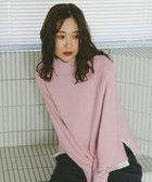 【グローバルワーク/GLOBAL WORK】のメルティハイネックアゼプルオーバー/581157 人気、トレンドファッション・服の通販 founy(ファニー) ファッション Fashion レディースファッション Fashion for Women トップス・カットソー Cut & Sew Tops カジュアルプルオーバー・ニットトップス Pullovers & Knit Tops / Casual Pullovers おすすめ Recommended / Our Picks スリット Slit, Slit Detail ハイネック High Neck, Mock Neck ボトム Bottoms, Lower Wear リラックス Relax, Relaxed Fit エレガント 上品 Elegant thumbnail ※ライトピンク22|ID: prp329100004749871 ipo3291000000034827725