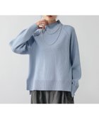 【グローバルワーク/GLOBAL WORK】のメルティハイネックアゼプルオーバー/581157 人気、トレンドファッション・服の通販 founy(ファニー) ファッション Fashion レディースファッション Fashion for Women トップス・カットソー Cut & Sew Tops カジュアルプルオーバー・ニットトップス Pullovers & Knit Tops / Casual Pullovers おすすめ Recommended / Our Picks スリット Slit, Slit Detail ハイネック High Neck, Mock Neck ボトム Bottoms, Lower Wear リラックス Relax, Relaxed Fit エレガント 上品 Elegant thumbnail ライトブルー82|ID: prp329100004749871 ipo3291000000036070398