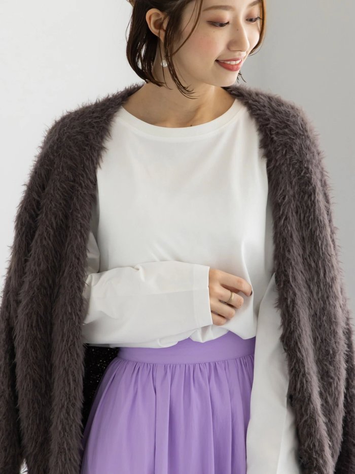 【テチチ/Te chichi】の【泉 里香さん着用Oggi.jp10/23掲載】シルケットロングスリーブTシャツ インテリア・キッズ・メンズ・レディースファッション・服の通販 founy(ファニー) https://founy.com/ ファッションモデル・俳優・女優 Models 女性 Women 泉里香 Izumi Rika ファッション Fashion レディースファッション Fashion for Women トップス・カットソー Cut & Sew Tops シャツ・ブラウス・オフィスカジュアル Elegant Blouses & Button-Ups ロングTシャツ・Tシャツ Longline T-Shirts & Tees シルケット Silket, Silky Cotton スラックス Slacks, Dress Pants スリーブ Sleeve, Long Sleeve / Short Sleeve チャーム Charm, Pendant デニム Denim, Jeans Material メタル Metal, Metal Parts ロング Long, Long-Length エレガント 上品 Elegant |ID: prp329100004749935 ipo3291000000034381797