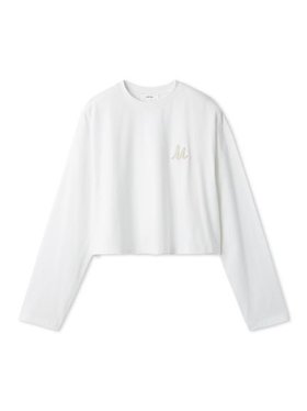 【ミラオーウェン/Mila Owen】のサガララメ刺繍ロンT 人気、トレンドファッション・服の通販 founy(ファニー) ファッション Fashion レディースファッション Fashion for Women トップス・カットソー Cut & Sew Tops ロングTシャツ・Tシャツ Longline T-Shirts & Tees シンプル Simple, Minimal スマート Smart, Elegant スリーブ Sleeve, Long Sleeve / Short Sleeve ロング Long, Long-Length ワイド Wide, Wide Fit ワンポイント One Point, Statement Accent ヴィンテージ Vintage Style エレガント 上品 Elegant |ID:prp329100004749939