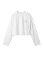 【ミラオーウェン/Mila Owen】のサガララメ刺繍ロンT 人気、トレンドファッション・服の通販 founy(ファニー) ファッション Fashion レディースファッション Fashion for Women トップス・カットソー Cut & Sew Tops ロングTシャツ・Tシャツ Longline T-Shirts & Tees シンプル Simple, Minimal スマート Smart, Elegant スリーブ Sleeve, Long Sleeve / Short Sleeve ロング Long, Long-Length ワイド Wide, Wide Fit ワンポイント One Point, Statement Accent ヴィンテージ Vintage Style エレガント 上品 Elegant thumbnail WHT[001]|ID: prp329100004749939 ipo3291000000034449677